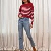 LLC21123_BURGUNDY/LIGHT BLUE Mini Marin Sweater 2 LLC21123_BURGUNDY/LIGHT BLUE Mini Marin Sweater