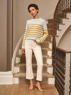 LLC21123_MINT/ GOLD Mini Marin Sweater Monogram