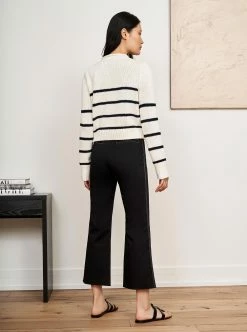 LLC21618_CREAM/NAVY Monogram Mini Marina Sweater