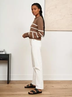 LLC21618_TAN/CREAM Monogram Mini Marina Sweater