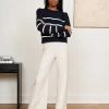 LLC21618_NAVY/CREAM Mini Marina Sweater