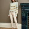 LLC21618_SEAFOAM / GOLD Monogram Mini Marina Sweater