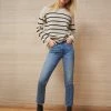 LLC21617_CREAM/BLACK Knitwear Nirvana Sweater