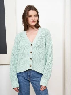 LLC21352_SEAFOAM Knitwear Picnic Cardigan