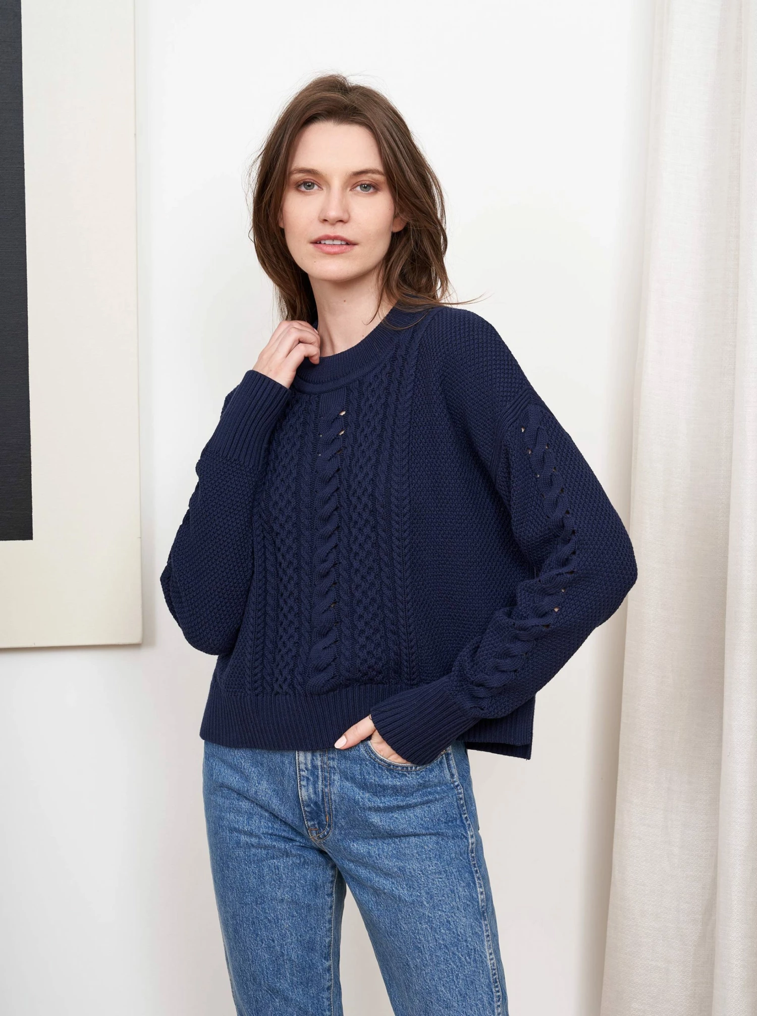 LLC21350_NAVY Knitwear Picnic Sweater 4 LLC21350_NAVY Knitwear Picnic Sweater