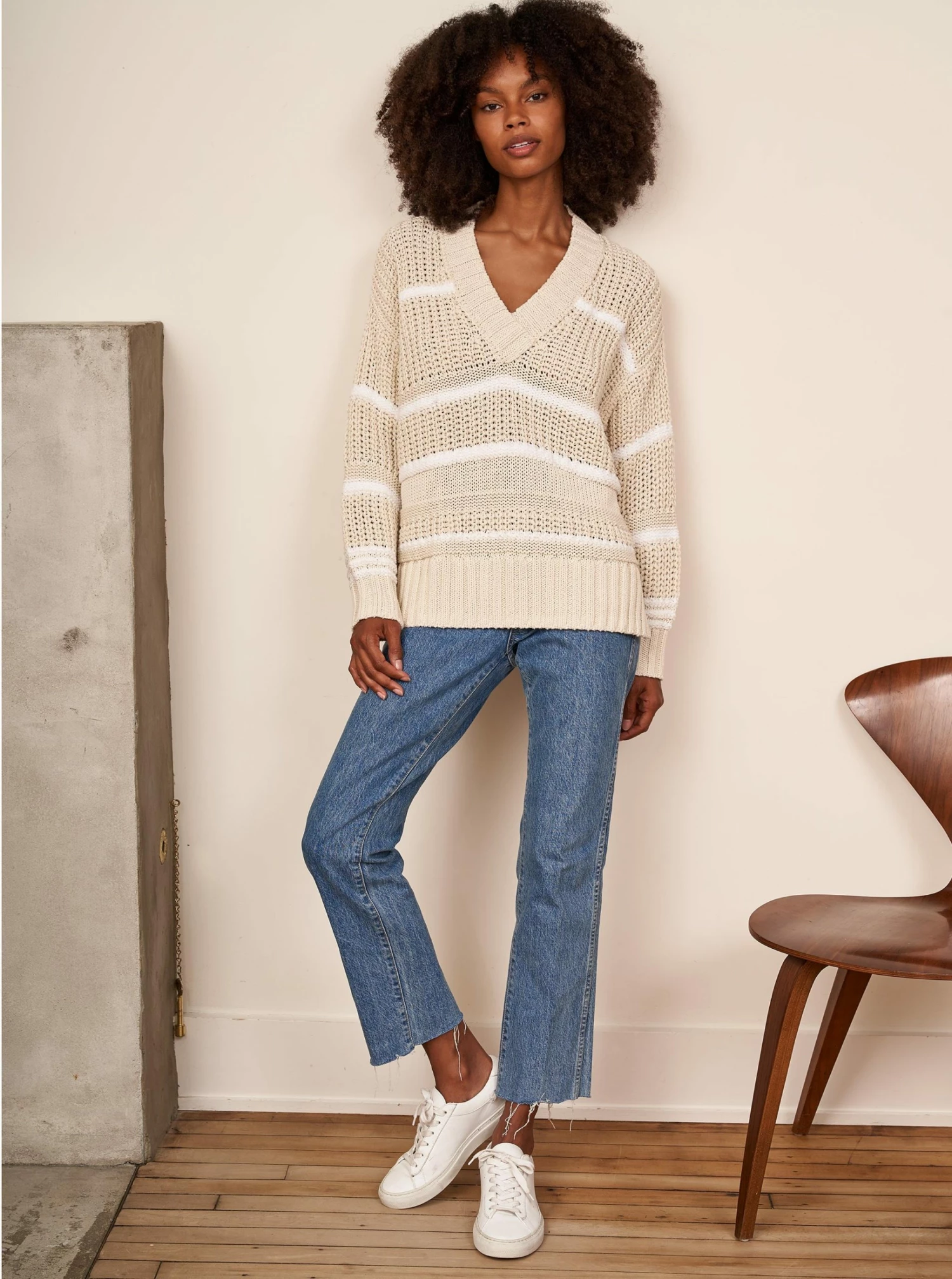 LLC21360_CREAM/WHITE Plage Sweater 3 LLC21360_CREAM/WHITE Plage Sweater