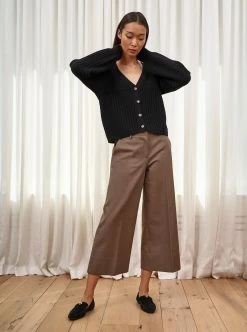 LLC21454_BLACK Provence Cardigan Knitwear