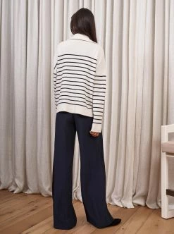 LLC21509_CREAM/NAVY Sailor Sweater