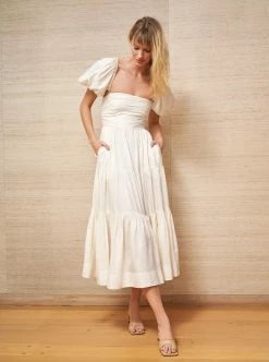 LLC13351_IVORY Sofia Dress Dresses