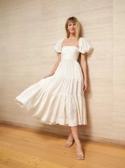 LLC13351_IVORY Sofia Dress Dresses