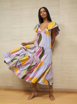 LLC13420_LAVENDER/MULTI Stella Dress