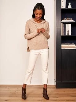 LLC21516_HEATHRED TAN Toujours Hoodie