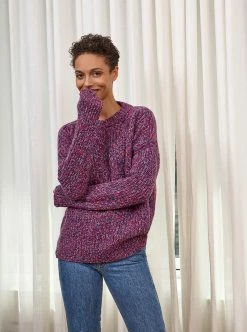 LLC21486_ROYAL BLUE/ HUNTER/SEA BLUE/ FUCHSIA/POPPY Toujours Sweater