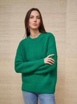 LLC21213_KELLY GREEN Toujours Sweater