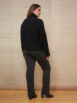 LLC21212_BLACK Monogram Toujours Turtleneck