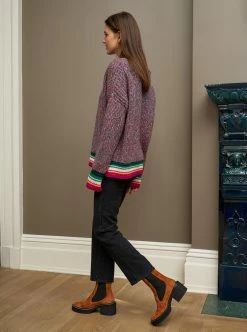 LLC21486_RAINBOW MULTI Knitwear Toulouse Sweater