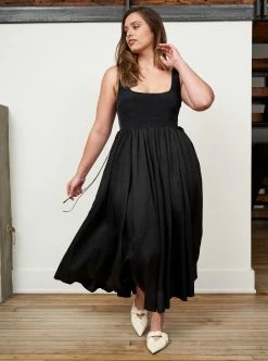 LLC13271_BLACK Dresses Villanelle Dress