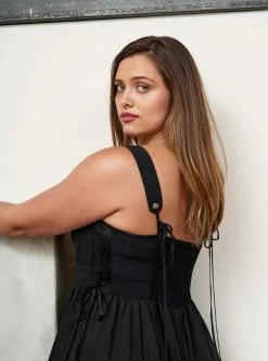 LLC13271_BLACK Dresses Villanelle Dress