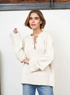 LLC21631_CREAM Val Sweater Monogram