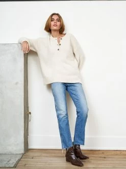 LLC21631_CREAM Val Sweater Monogram