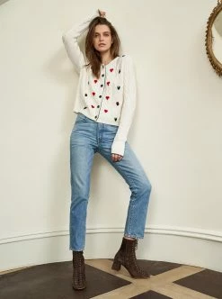 LLC21649_CREAM MULTI Knitwear Vienna Cardigan