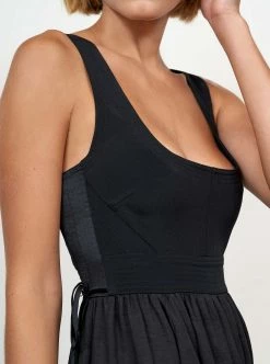 LLC13271_BLACK Dresses Villanelle Dress