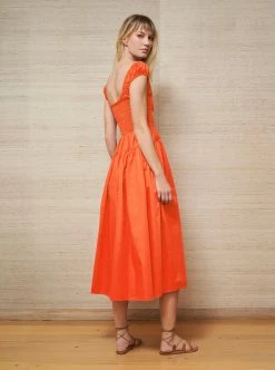 LLC13305_TANGERINE Dresses Vivian Dress