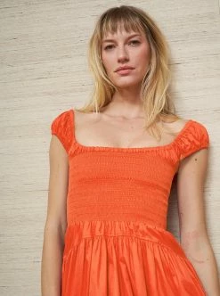 LLC13305_TANGERINE Dresses Vivian Dress
