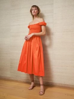 LLC13305_TANGERINE Dresses Vivian Dress