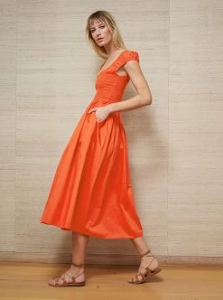 LLC13305_TANGERINE Dresses Vivian Dress