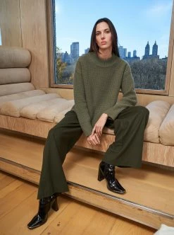 LLC21626_HUNTER Waffle Sweater