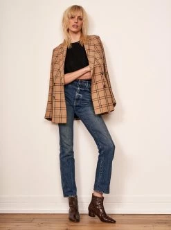 LLC16022_KHAKI/BLACK/PLAID/STRIPE Outerwear Windsor Blazer